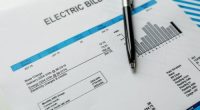 Electricity bill stock image