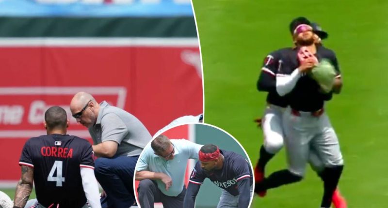 Carlos Correa, Byron Buxton collide in scary Twins moment
