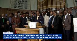 Chicago Black pastors gather in solidarity with Mayor Brandon Johnson amid Department of Justice hiring investigation