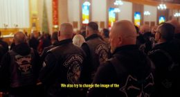 Chicago biker clubs receive holy blessing at Our Lady of Czestochowa Shrine in Merrillville, Indiana ahead of riding season