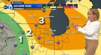 Chicago weather forecast today includes conditional severe threat, risk of large hail, lightning during Beyoncé concert