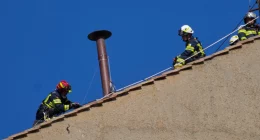 Chimney installed on Sistine Chapel's roof ahead of conclave to pick Pope Francis' successor