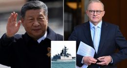 Xi Jinping has congratulated Anthony Albanese on his reelection - just months after Chinese warships embarrassed Labor by staging live-fire drills in the Tasman Sea and sailing around the country. China 's foreign ministry had already sent a warm message to Mr Albanese after the federal election earlier this month, saying that the People's Republic 'stands ready to work with the new Australian government'.