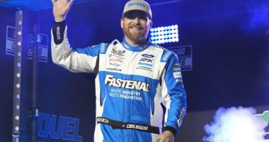 Chris Buescher is back at Kansas Speedway, reliving the closest Cup Series finish in NASCAR history