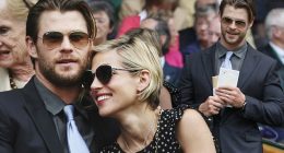 Chris Hemsworth gets courtside seat to Wimbledon finals