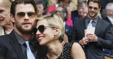Chris Hemsworth gets courtside seat to Wimbledon finals