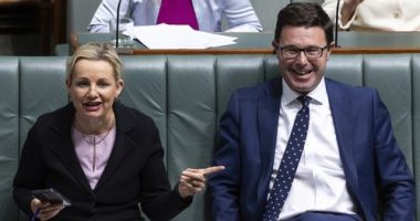 Sussan Ley and David Littleproud during Question Time at Parliament House in Canberra on Tuesday 1 August 2023.