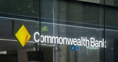 Generic scenes of Commonwealth Bank of Australia logo and words, CBA, Banking, office buildings. Monday 13th Janusry 2025 AFR photo Louie Douvis