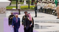 Crown prince greets Trump for elaborate Saudi welcoming ceremonies