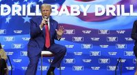 President Donald Trump is famously a fan of the oil industry, campaigning with the slogan 'Drill baby, drill' last year