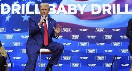 President Donald Trump is famously a fan of the oil industry, campaigning with the slogan 'Drill baby, drill' last year