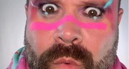 Daniel Bedingfield, 45, looked worlds away from his fresh-faced pop days on IInstagram on Thursday as bearded noughties crooner showed off his psychedelic new appearance
