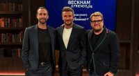 David Beckham is joined by James Corden on his chat show amid mystery