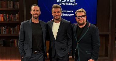 David Beckham is joined by James Corden on his chat show amid mystery