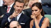 David and Victoria take their place in the Royal Box