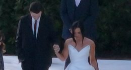 Demi Lovato wows in wedding gown on walk down the aisle with fiancé