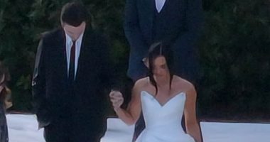 Demi Lovato wows in wedding gown on walk down the aisle with fiancé