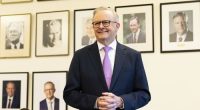 Prime Minister Anthony Albanese at a Labor caucus meeting at Parliament House in Canberra on Friday 9 May 2025.