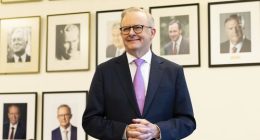 Prime Minister Anthony Albanese at a Labor caucus meeting at Parliament House in Canberra on Friday 9 May 2025.