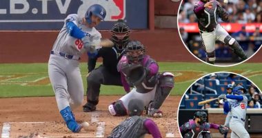 Dodgers get bizarre run vs. Mets off blown call when ball bounces off shin