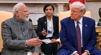 US President Donald Trump meets Indian Prime Minister Narendra Modi in the Oval Office of the White House in Washington in February
