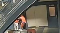 Security footage of prisoners escaping a jail.