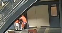 Security footage of prisoners escaping a jail.