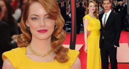Emma Stone wows in bright dress at the premiere of Spider-man 2