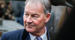 Rupert Lower, Reform UK, at a farmer's protest in London.