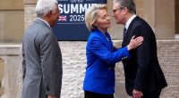 Keir Starmer greeting Ursula von der Leyen at a UK-EU summit.