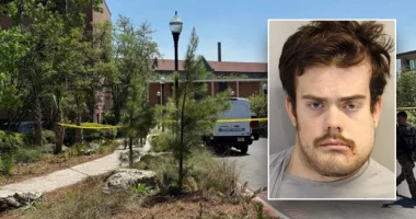 Florida State University alleged mass shooter appears in mugshot with disfigured face after hospital release