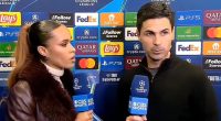 Football fans rip into Mikel Arteta over very AWKWARD interview and claim Arsenal boss 'malfunctioned' when quizzed on Champions League loss to PSG