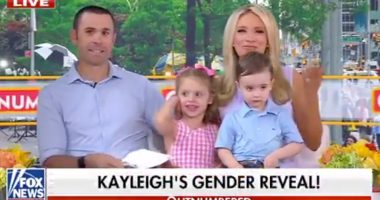 Fox News segment announcing a baby girl.