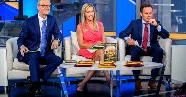 Steve Doocy, Ainsley Earhardt, and Brian Kilmeade on Fox & Friends.