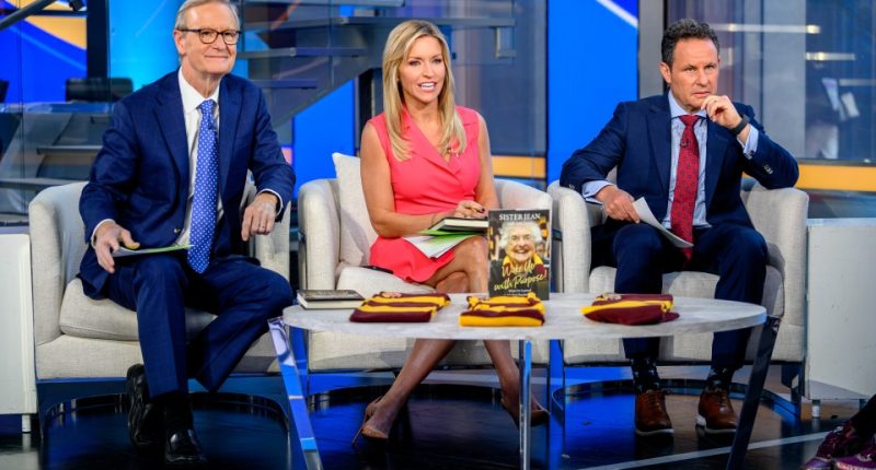 Steve Doocy, Ainsley Earhardt, and Brian Kilmeade on Fox & Friends.