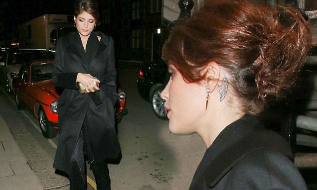 Gemma Arterton shows off glamorous updo at Harper's Bazaar Awards