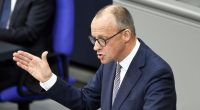 Friedrich Merz speaking at the German Bundestag.