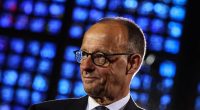 Friedrich Merz at a memorial service.