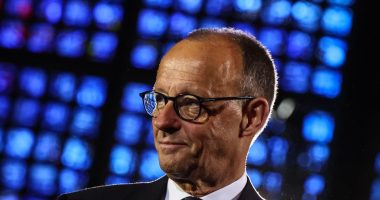 Friedrich Merz at a memorial service.