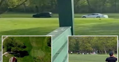 Golfer, 70, struck by SUV in car chase on Chicago golf course: video
