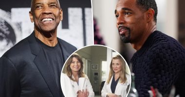 'Grey's Anatomy' ladies got dolled up for Denzel Washington on set