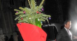 Guess who dressed as a Christmas Tree to leave the Jingle Bell Ball?