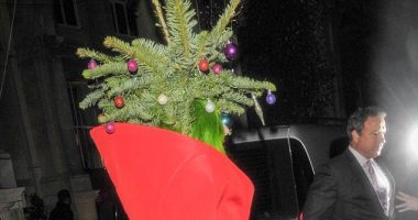 Guess who dressed as a Christmas Tree to leave the Jingle Bell Ball?