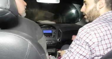 Screengrab of Mohammed Sinwar traveling in a car through a tunnel.