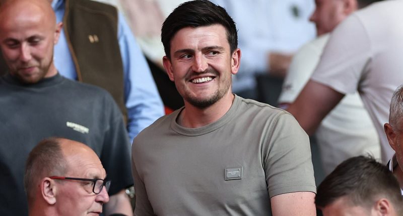 Harry Maguire watches on as his first club Sheffield United reach Championship play-off final with a RECORD aggregate win over Bristol City