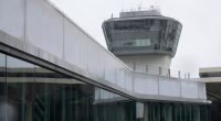 Newark Liberty International Airport control tower.