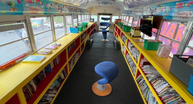 Hawkins County Schools' Words on Wheels book bus schedule