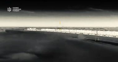 Drone footage of a Ukrainian attack on a Russian train.