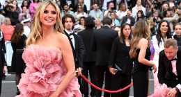 Heidi Klum wows in pink as she joins Irina Shayk at Cannes