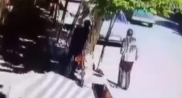 Horrifying moment Iranian father 'brutally stabs daughter to death'